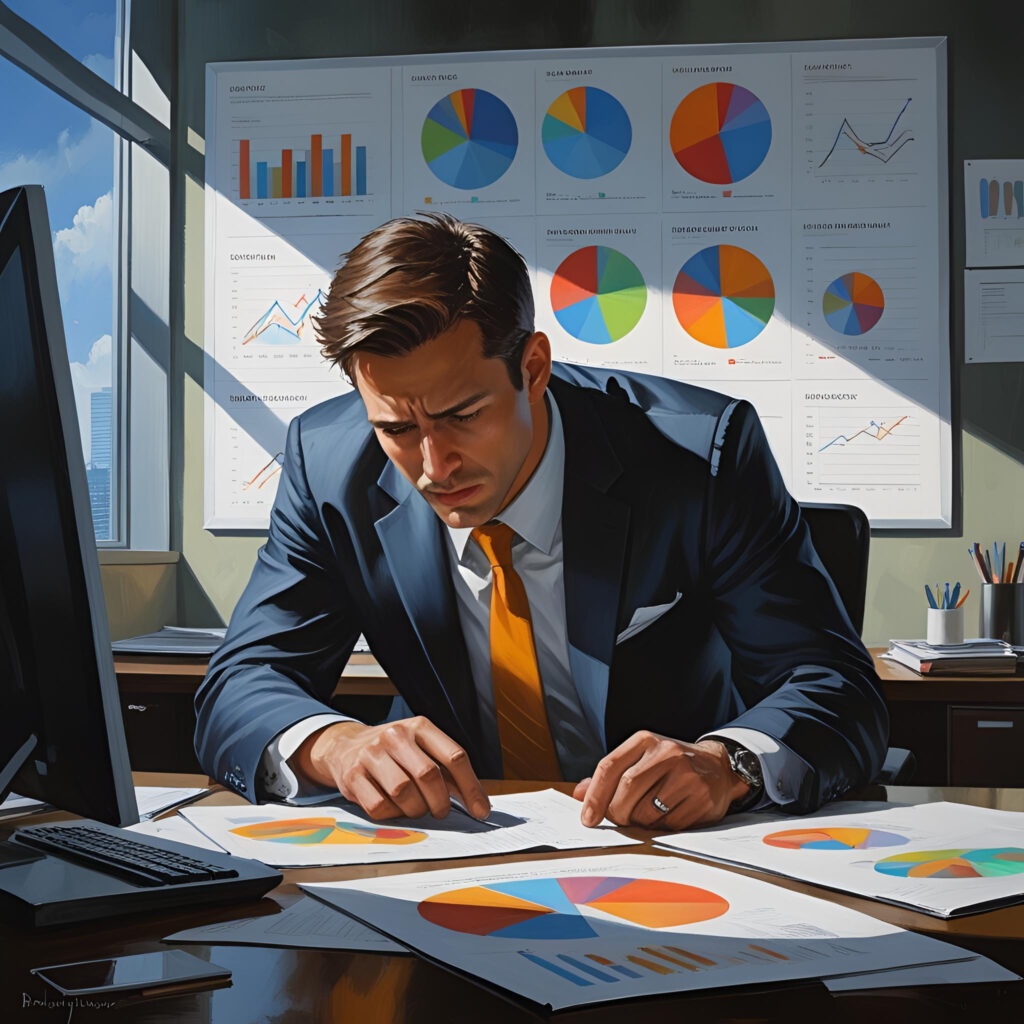 Empresario organiza información
